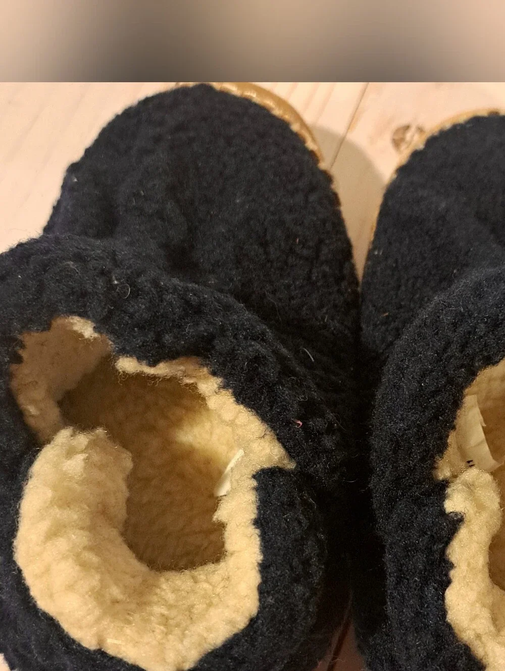 L.L. Bean Kids Blue Sherpa Slippers